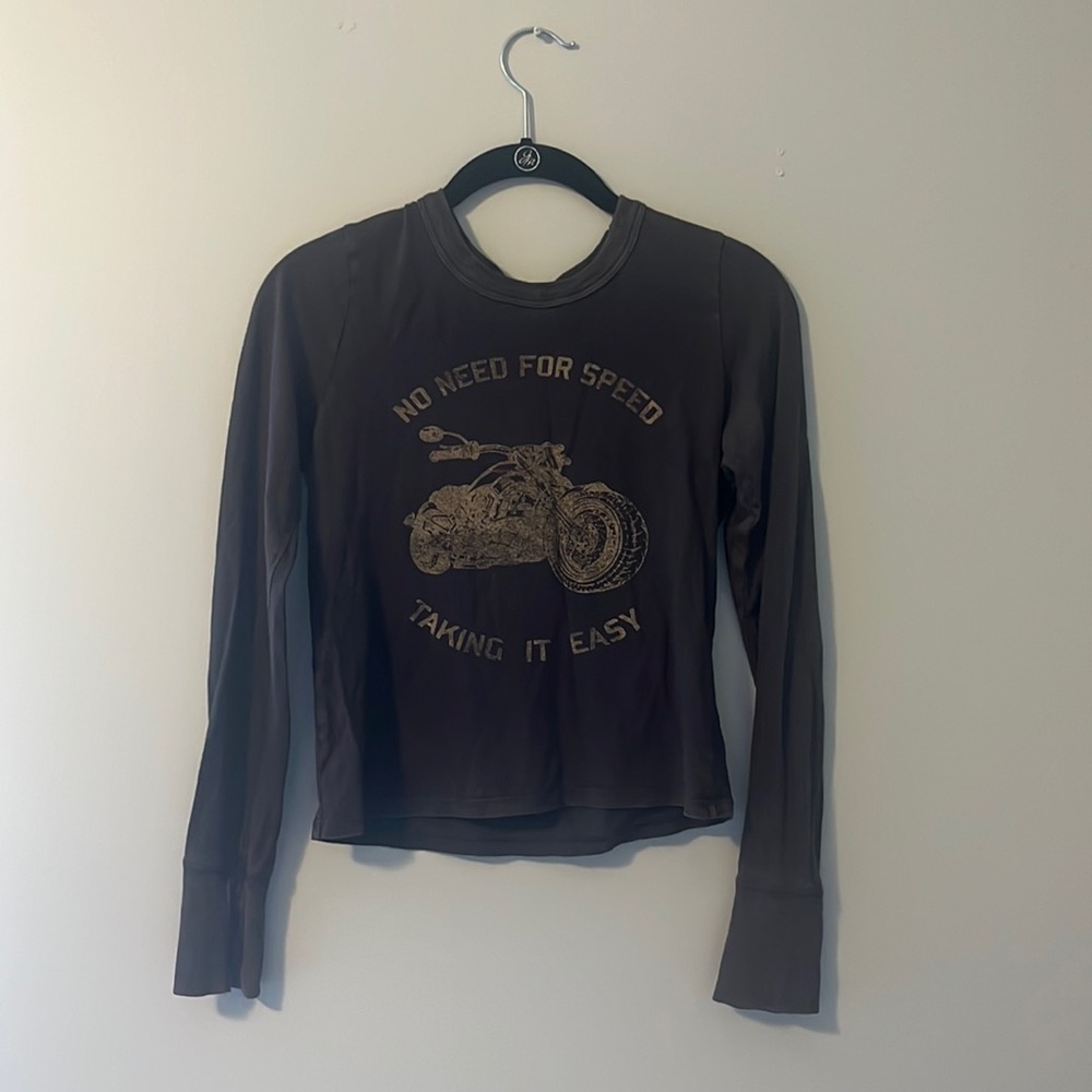 Aerie Long Sleeve Graphic Baby Tee